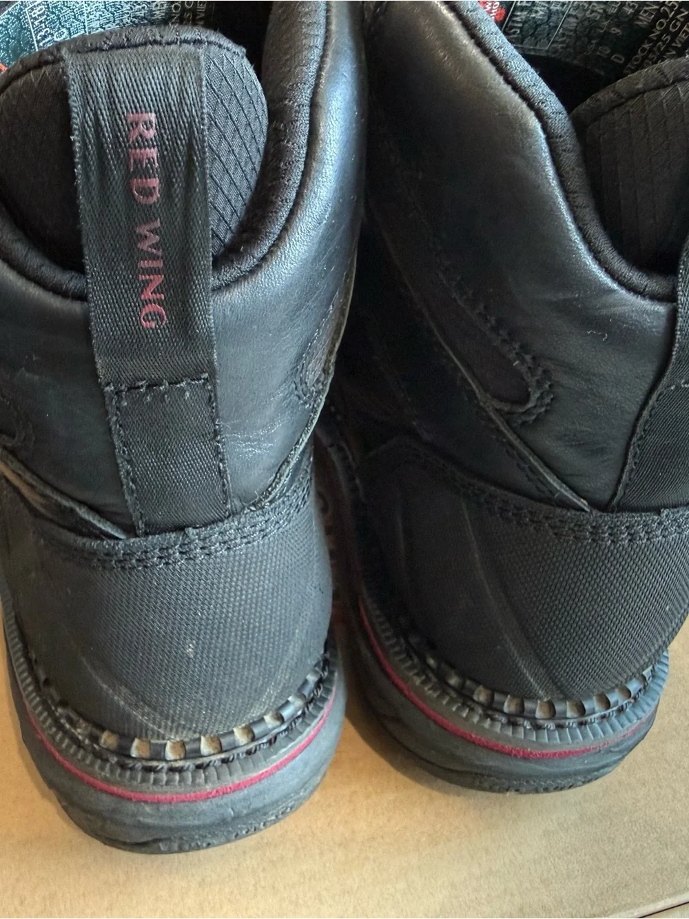 Men's Black Boa Lace Work Boots